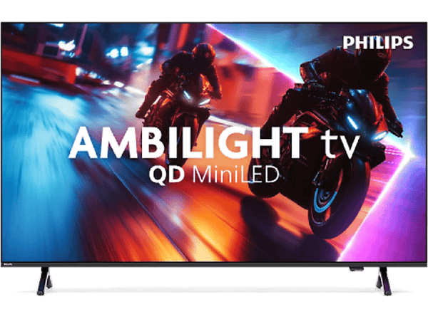 TV Mini LED 55" - Philips 55MLED920/12, UHD 4K, Ambilight, Smart TV, P5 Perfect Picture Engine, 120 Hz, Dolby Vision y Atmos, Negro