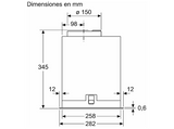 Campana grupo filtrante - Balay 3BF377EX, 4 potencias, 800 m³/h, 70 cm, Acero inoxidable