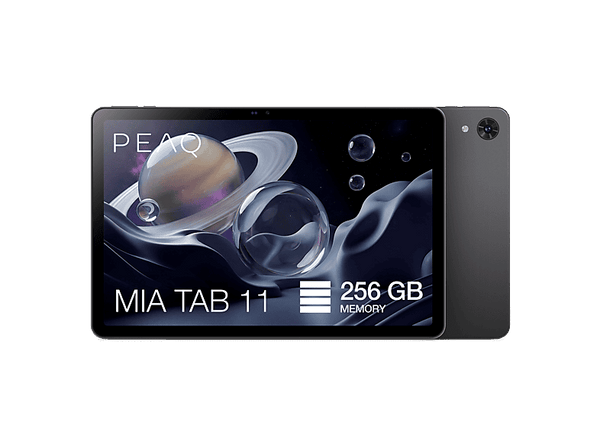 Tablet - PEAQ MIA Tab, WiFi 6, 11" WXGA, 6GB RAM, 256GB, Allwinner A537, Android, IPS, Incluye Teclado, Gris