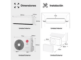 Aire acondicionado Split 1 x 1 - LG MAGNA12LX, 3010 fg/h, WiFi, Freeze Cleaning, Blanco
