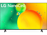 TV LED 65 - LG 65NANO756QC, UHD 4K, Procesador de Gran Potencia 4K α5 Gen 5, Smart TV, DVB-T2 (H.265), Azul oscuro ceniza