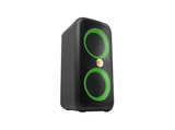 Altavoz de gran potencia - PEAQ PPS 200-RW, 80W, Modo Karaoke, 8h Autonomía, Edición Robbie Williams, Bass Booster, Efectos de Iluminación, Negro