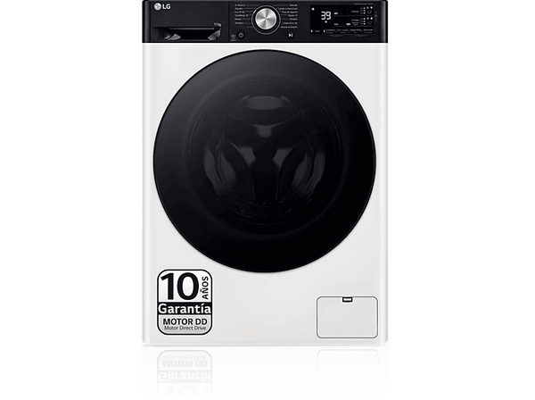 Lavadora carga frontal - LG F4WR7511AGH, Serie 750, 11 kg, 1400 rpm, 14 Programas, AI Direct Drive™, Autodosificación, Blanco