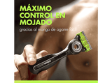 Afeitadora corporal - Gillette Labs Body + Intimate, Maquinilla de afeitar corporal, Tecnología FlexDisc 2D, Soporte magnético para ducha, 1 recambio