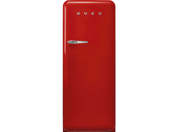 Frigorífico una puerta - Smeg FAB28RRD5, Cíclico, 153 cm, 244 l, Rojo