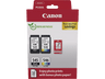 Cartucho de tinta - Canon PG-545/CL-546, 8 ml, 180 páginas por cartucho, 50 Hojas Papel Fotográfico Satinado, Negro, Color (cian, magenta, amarillo)