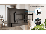 Soporte TV - ISY ITV 800, De 32- 75, VESA max. 600 x 400 mm, Carga máx. 50 kg, Mando a distancia, Negro