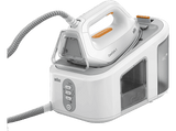 Centro de planchado - Braun CareStyle 3 IS3132WH, 2400 W, 2 l, 6 bar, 400 g/min potencia de vapor, Suela FreeGlide 3D, Blanco/Gris