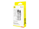 Cable USB - Baseus Dura, USB-C a USB-C, 200 cm, 100W, Carga rápida, Ultrarresistente, Negro y Dorado