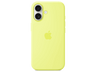 Apple Funda de silicona con MagSafe, Para iPhone 17, Compatible con correa Crossbody, Amarillo neón