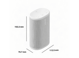 Altavoz bluetooth - Sonos Play, WiFi 6, 24h Autonomía, IP67, Control por Voz, Sonido Estéreo, Trueplay Automático, Blanco