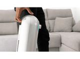 Calefactor - Cecotec ReadyWarm 10050 Top Ceramic Pro, Cerámico, 2200 W, 3 potencias, Oscilación, Blanco