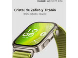 Smartwatch - Huawei Watch Fit 4 Pro, 1.82 AMOLED, 10 días batería, Compatible iOS - Android, Correa Fluoroelastómero, Pago NFC, Verde