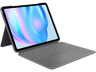 Funda con teclado - Logitech Combo Touch iPad Air 13'', Retroiluminación, Smart Connector, Teclado extraíble, Accesos directos, 4 modos de uso, Gris