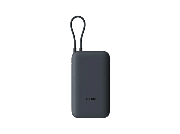 Powerbank - Xiaomi BHR9738GL, 20000 mAh, 1x USB-C, 1x USB-A, Cable Integrado, 22.5W, Gris Oscuro