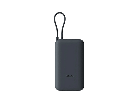 Powerbank - Xiaomi BHR9738GL, 20000 mAh, 1x USB-C, 1x USB-A, Cable Integrado, 22.5W, Gris Oscuro