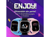 Smartwach infantil - Save Family Enjoy, 38 mm, Botón SOS, GPS, WIFI y LBS, 72h Autonomía, Pantalla 1.4, Rosa