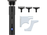 Afeitadora corporal - Taurus Precission, 2000 mAh, 4h autonomía, cuchillas de acero inoxidable, 3 peines guía, 2 plantillas de corte, negro