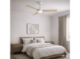 Ventilador de techo - Philips Velyx Aspas reversibles 132 cm, 56 W, 6 Velocidades, Silencioso, Luz blanca de cálida a fría, Blanco