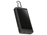 Powerbank - Xtorm Go2 XG2S101, 10000 mAh, 1x USB-C, 1x USB-A, 15W, Mosquetón y Panel Solar, Negro