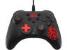Mando - Hori Turbo Super Mario, Para Nintendo Switch, Con Cable, Negro y Rojo