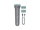 Afeitadora corporal - Philips BG3480/15, Triple Protect, Cuerpo y Zonas Íntimas, Recorta y Afeita, Peines 2 y 3mm, Afeitado 0,2 mm, 80min, Seco/Mojado