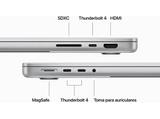 Apple MacBook Pro (2023) MRX73Y/A, 14,2, Chip M3 Max, CPU de 16 núcleos, GPU de 40 núcleos, 128 GB RAM, 1TB de SSD, macOS, Plata