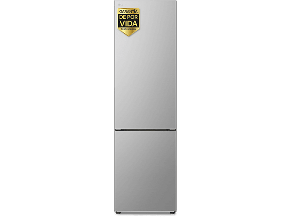 Frigorífico combi - LG GBV22NCBPY, No Frost, 203 cm, 387 l, DoorCooling™, FRESHConverter™, Inox antihuellas