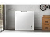 Congelador horizontal - Hisense FT200N1AWDL, 198 l, 85.8 cm, Congelador Convertible, Goma Antibacteria, Blanco