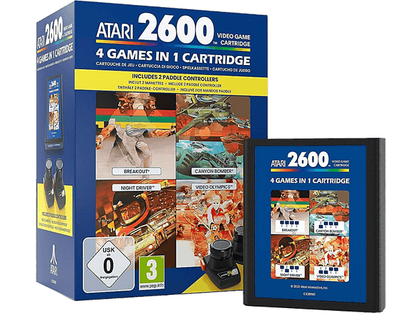 Cartucho Atari 2600 - Atari 4 Games in 1 Paddle Pack