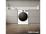 Lavadora carga frontal - LG F4X9009TWCE, 9 kg, 1400 rpm, 23 programas, TurboWash™ 360°, Selector LCD, Clase A-60%, Blanco