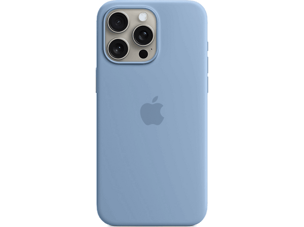 APPLE Funda de silicona con MagSafe para iPhone 15 Pro Max, Azul invierno