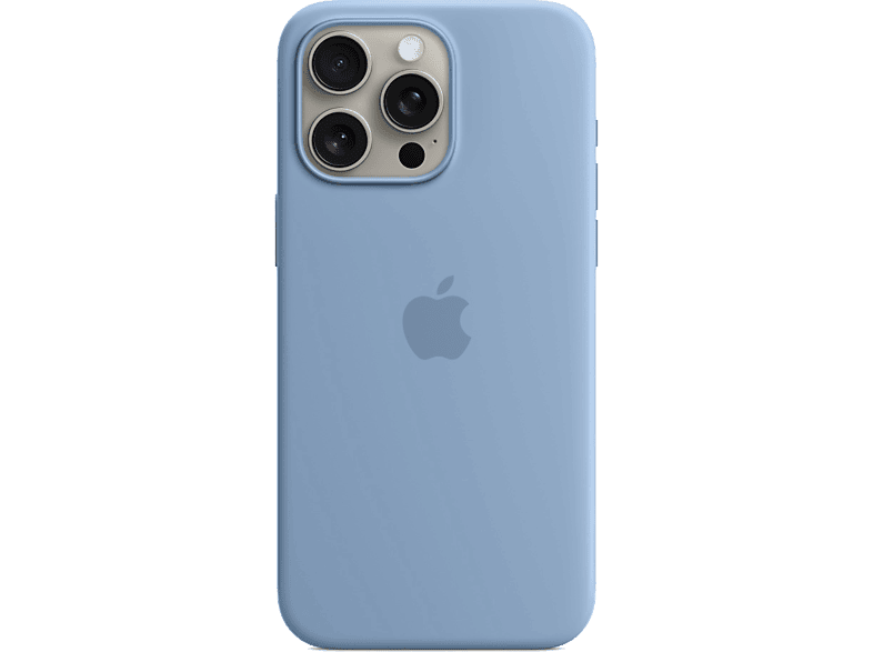 APPLE Funda de silicona con MagSafe para iPhone 15 Pro Max, Azul invierno