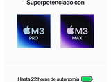 Apple MacBook Pro (2023) MRW43Y/A, 16,2, Chip M3 Pro, CPU de 12 núcleos, GPU de 18 núcleos, 18 GB RAM, 2TB de SSD, macOS, Plata