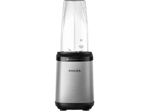Batidora de vaso - Philips HR2764/00, 800 W, 0.7 L, Cuchillas ProBlend Plus, Negro, Acero inoxidable
