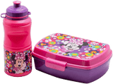 Pack Merchandising - Sherwood Set de fiambrera rectangular y botella sport de Minnie, 380 ml, Plástico