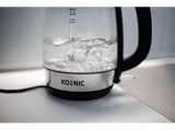 Hervidor de agua - Koenic KWK 2220, 1.7l, 2200W, Vidrio, Inox