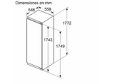 Frigorífico una puerta - Siemens KI81RADD0, IQ500, No frost, 174.9 cm, 310 l, Cajón hyperFresh, Función de súper refrigeración, Blanco