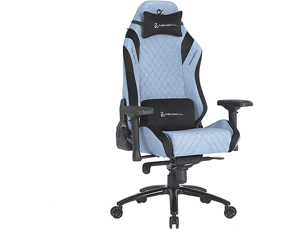 Silla gaming - Newskill Neith Zephyr, Reposabrazos 4D, Ajustable, Transpirable, Azul