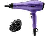 Secador - Ufesa Profesional X-Treme Shine, 2600 W, 3 temperaturas, 2 Velocidades, Difusor incluido, Función Iónica, Morado