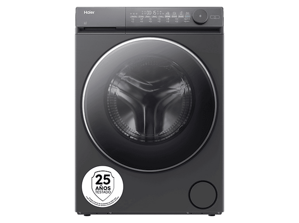 Lavadora secadora - Haier HWD90BP14367GTUS, 9 kg/5 kg, Inverter, 1400rpm, Flexy Time, Ciclo Allergy Care, Ropa de bebé, Inox