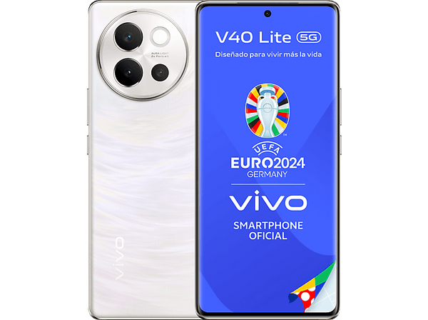 Móvil - Vivo V40 Lite, Dreamy White, 256 GB, 8 GB RAM, 6.78 " AMOLED, Qualcomm Snapdragon® 6Gen 1, 5500 mAh , Android 14