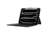 Funda con teclado - Targus VersaVu® Bluetooth®, Para iPad Pro® de 11 pulgadas (M4), Retroiluminación Ajustable, Rotación 360º, Pie de Apoyo, Negro