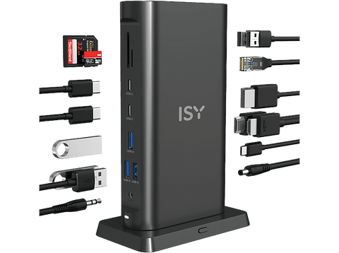 Hub - Isy IDO-3000, 15 en 1, Negro