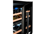 Vinoteca - Climadiff CBI40DB1, Ventilado, 36 Botellas, 5-20 °C, 2 Zonas de Temperatura, Iluminación Interior, Negro