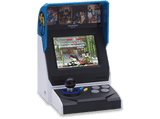 Consola retro - My Arcade SNK Neo Geo Mini, 40 juegos incluidos, Pantalla 3.5, Altavoces estéreo, Azul y blanco