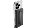 Powerbank - CellularLine Mag Stand, 5000 mAh, 20 W, Carga inalámbrica, USB C, Negro