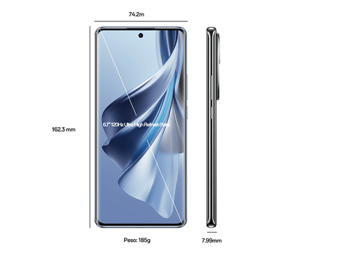 Móvil - OPPO Reno10 5G, Ice Blue, 256 GB, 8 GB RAM, 6.7