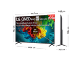TV QNED Mini LED 75 - LG 75QNED82B6A, UHD 4K, Procesador Inteligente α8 AI Processor 4K Gen3, Smart TV, DVB-T2 (H.265), Negro