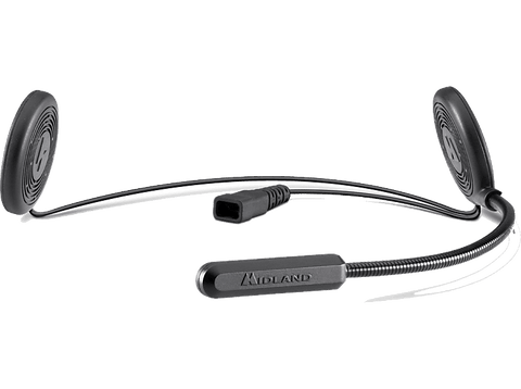 Manos libres - Midland K10, Universal, 8h Autonomía, Bluetooth, Waterproof, Negro